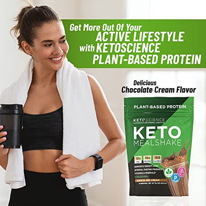 Keto Science Plant Based Protein, Keto Meal Shake, Supports Weight Management Keto ScienceBuy Supplements Australia