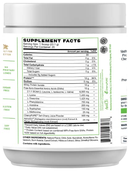 SHIFTED Whey Protein Isolate Protein Powder Post Workout Recovery Drink Mix SHIFTEDBuy Supplements Australia