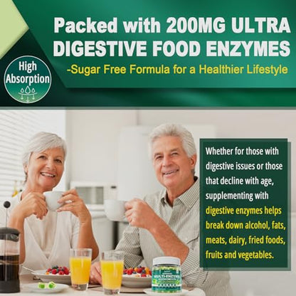 Sugar Free Digestive Enzymes Gummies 1000mg - Break Down Food Quickly - Chewable EnvyCureBuy Supplements Australia