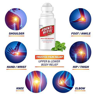 2-Pack | Fast Relief Joint-Ritis | All-Natural | Maximum Relief for Back, Neck, and Joints | As Seen On TV | Easy to Apply, 2 fl oz Roll-On Aus HealthcareBuy Supplements Australia