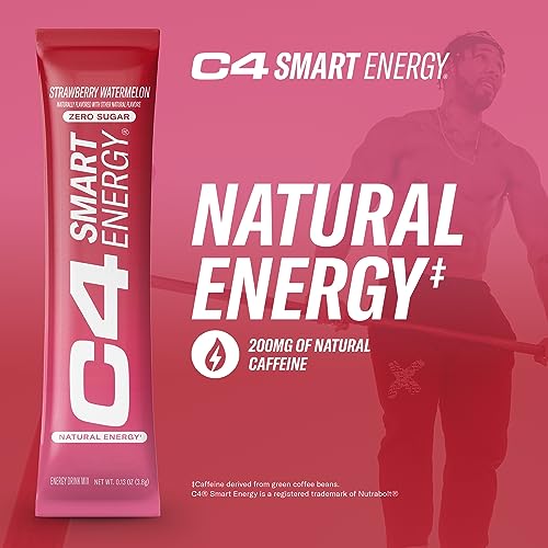 C4 Smart Energy Powder Stick Packs - Sugar Free Performance Fuel & Nootropic Brain CellucorBuy Supplements Australia