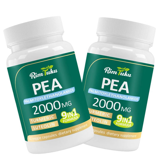 Liposomal Palmitoylethanolamide 2000MG + Luteolin 200MG + Turmeric 200MG & Fisetin 100MG, Micronized Pea 99% Highly Purified Enhanced Absorption Pea Supplement, 120 Capsules RimTukuBuy Supplements Australia