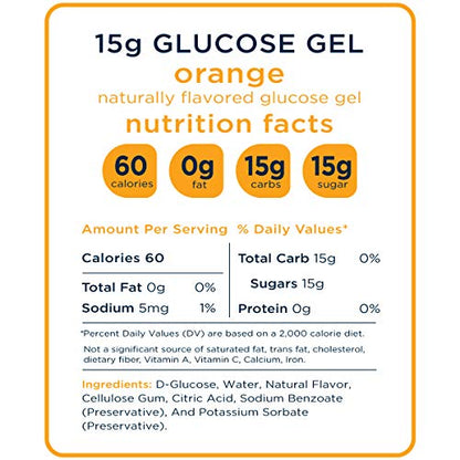 Transcend Glucose Gel Packs - Orange, 30 Pack (1.1oz each) - FSA/HSA TranscendBuy Supplements Australia