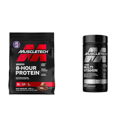 Muscletech Whey Protein Powder Phase8 Protein Powder & Platinum Multivitamin 