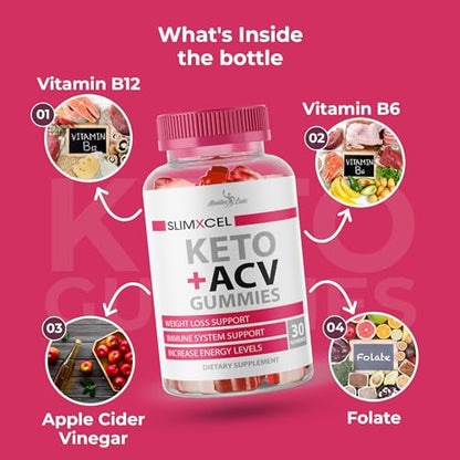 SlimXcel Keto ACV Gummies Weight Loss - 1500mg Once a Day, Strong Time Released Advanced Malibu LabsBuy Supplements Australia