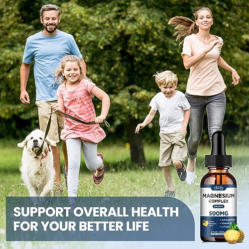 Triple Magnesium Complex Supplement-Magnesium Glycinate, Citrate, Malate Liquid Drops dilibBuy Supplements Australia