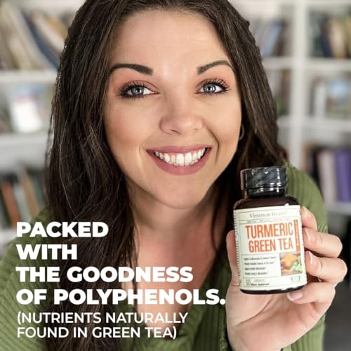 Green Tea Extract Capsules - Green Tea Supplement with Organic Turmeric Curcumin Vimerson HealthBuy Supplements Australia