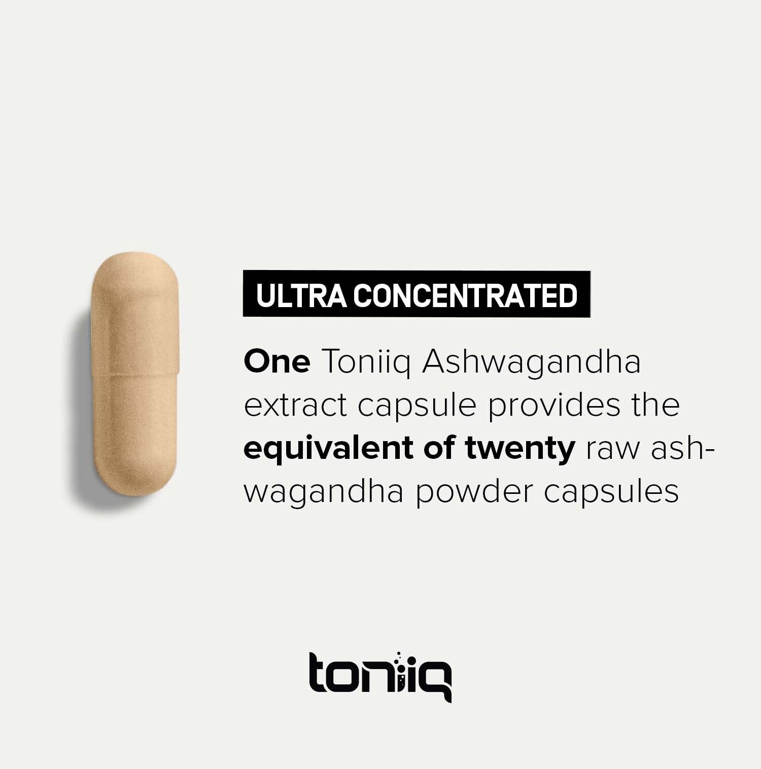 Toniiq 26,000mg 20x Concentrated Extract - 10% Withanolides - Ultra High Strength ToniiqBuy Supplements Australia
