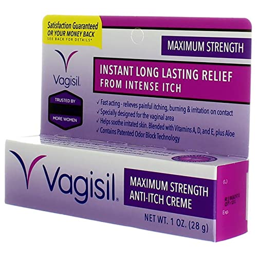 Vagisil Medicated Anti-Itch Creme Maximum Strength - 1oz, Pack of 6 VagisilBuy Supplements Australia