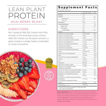 One Sol Protein Powder, Lean & Low Carb, No Bloating, Gluten Free, Lactose-Free One SolBuy Supplements Australia