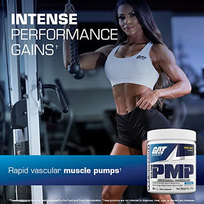 GAT SPORT PMP (Peak Muscle Performance), Pre-Workout, 30 Servings (Blue Raspberry GAT SPORTBuy Supplements Australia