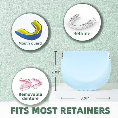 Silicone Retainer Case Soft Upgraded Cute Aligner Case Slim Partial Denture Case Container UZKEWBuy Supplements Australia