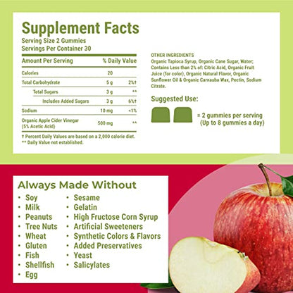 Hyland's Naturals Organic Apple Cider Vinegar Blast Gummies, Digestive Health Suppor Hyland'sBuy Supplements Australia