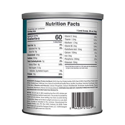 Designer Wellness, Designer Lite, Low Calorie Natural Protein, Prebiotic Fiber, Key Vitamins Designer ProteinBuy Supplements Australia