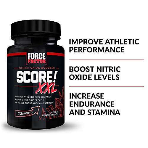 FORCE FACTOR Score! XXL, 3-Pack, Nitric Oxide Booster Supplement for Men with L Force FactorBuy Supplements Australia