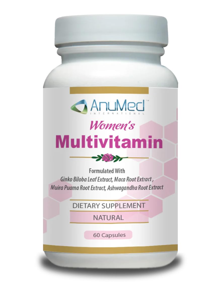 Women’s Multivitamin with Iron, Vitamin D3, Magnesium, B-Complex & Herbal Support – 60 Capsules – Energy, Hormone Balance, Heart Health – AnuMed AnuMed InternationalBuy Supplements Australia