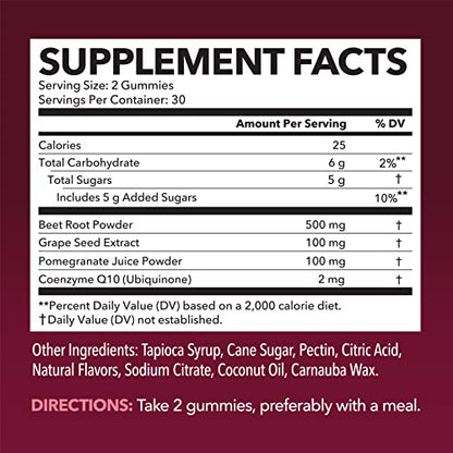 Beet Root Gummies with COQ10 Energy Supplement | Nitric Oxide Supplement for Healthy HAVASU NUTRITIONBuy Supplements Australia