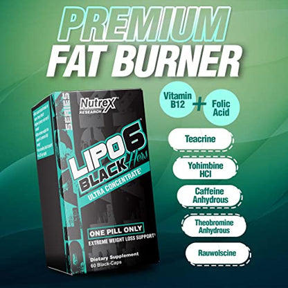 Nutrex Research Lipo-6 Black Hers Ultra Concentrate | Weight Loss Pills for Women | Fat Burner Nutrex ResearchBuy Supplements Australia