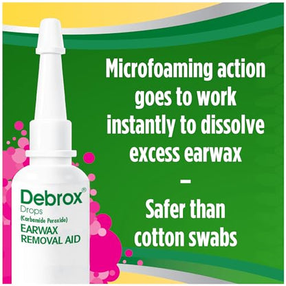 Debrox Ear Wax Removal Drops, Gentle Microfoam Ear Wax Remover, 0.5 Fl Oz DebroxBuy Supplements Australia