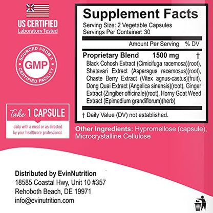 Evinutrition Estrobalance Capsule for Women - Menopause Mood and Energy Support EvinutritionBuy Supplements Australia