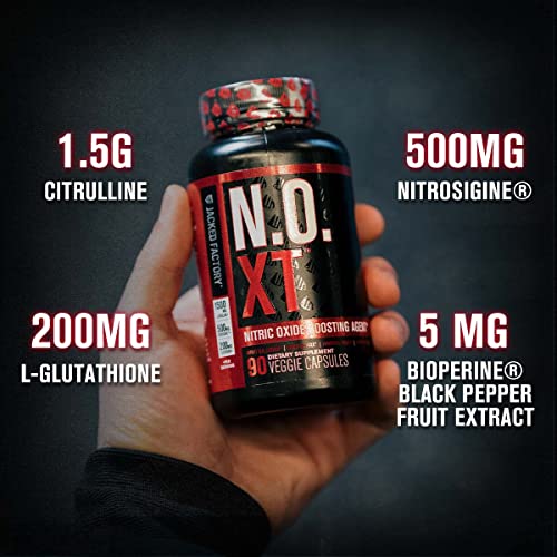 N.O. XT Nitric Oxide Supplement with Nitrosigine L Arginine & L Citrulline for Muscle Growth Jacked FactoryBuy Supplements Australia