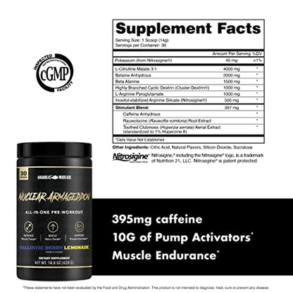 Anabolic Warfare Nuclear Armageddon Pre Workout Powder Pre-Workout for Men Anabolic WarfareBuy Supplements Australia