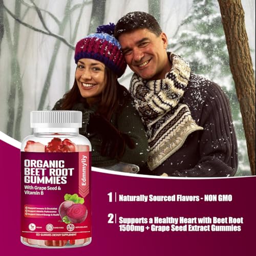 Organic Beet Root Gummies 1500mg for Men Women Beet Root for Athletic, Performance EdmmyliyBuy Supplements Australia