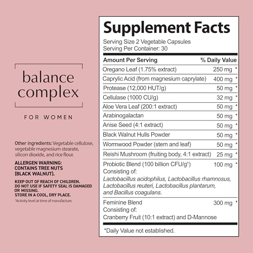Balance Complex Vaginal Health Dietary Supplement, 60 Capsules Instant BrandsBuy Supplements Australia