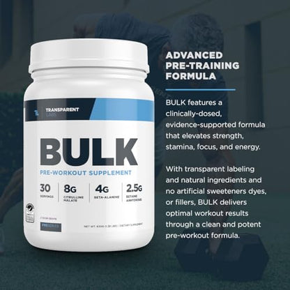 Transparent Labs Bulk Pre Workout Powder - Naturally Sweetened Advanced Pre-Workout Transparent LabsBuy Supplements Australia