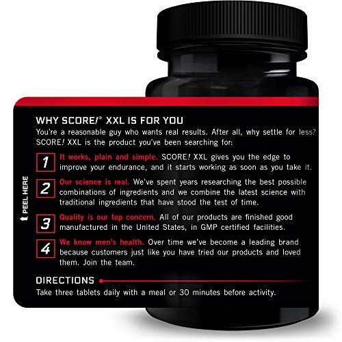 FORCE FACTOR Score! XXL, 3-Pack, Nitric Oxide Booster Supplement for Men with L Force FactorBuy Supplements Australia
