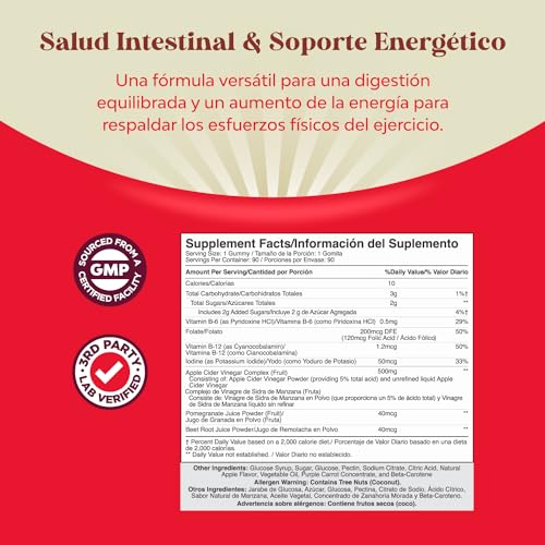 Gomitas ACV de Vinagre de Sidra de Manzana – Suplemento de Energético Natural con la Natures CraftBuy Supplements Australia