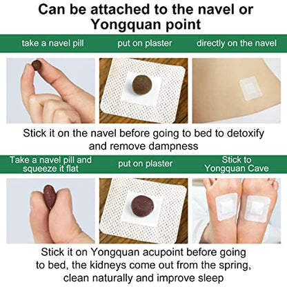Mugwort Stickers, 40PCs Mugwort Navel Stickers - Parches para Bajar de Peso Rapido ALIVOBuy Supplements Australia