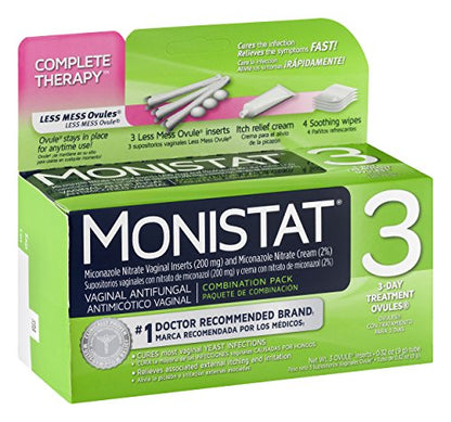 Monistat 3 Day Triple Action Combo Pack, Odorless, White MonistatBuy Supplements Australia