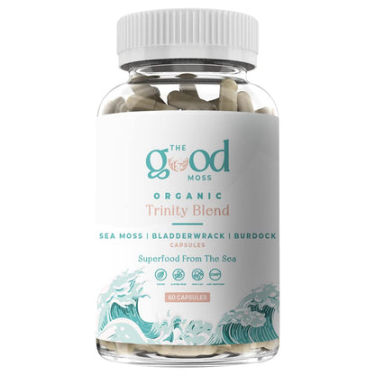 Trinity Blend Superfood -Sea Moss, Bladderwrack and Burdock Root Supplement for Overall Health Support, Hair, Skin and Nails 60ct The Good MossBuy Supplements Australia