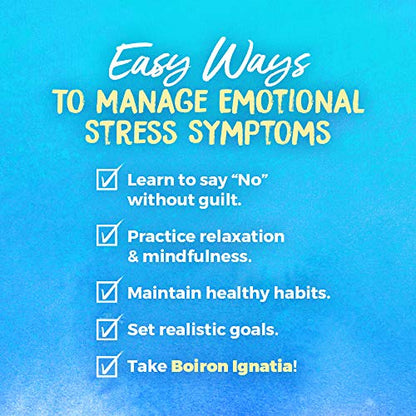 Boiron Ignatia Amara 30C Homeopathic Medicine for Relief from Emotional Stress, Hypersensitivity BoironBuy Supplements Australia