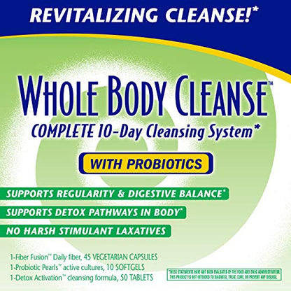 Nature's Way Whole Body Cleanse Complete, 10 Day Detox Cleansing System Kit with Probiotics Enzymatic TherapyBuy Supplements Australia