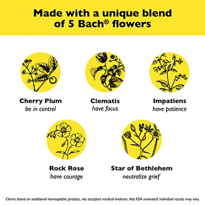 RESCUE Bach PASTILLES, Orange and Elderflower Flavor, Natural Stress RESCUEBuy Supplements Australia