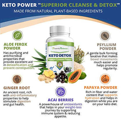 Power By Naturals Keto Colon Cleanser & Detox - Rapid Weight Loss Pills, Gut Health Power By NaturalsBuy Supplements Australia