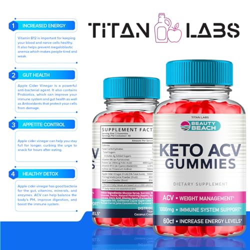 (5 Pack) Beauty Beach Keto ACV Gummies, Beauty Beach Keto ACV Gummies Advanced Titan LabsBuy Supplements Australia