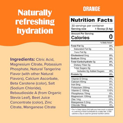 Ultima Replenisher Daily Electrolyte Drink Mix – Orange, 30 Servings – Hydration Powder Ultima ReplenisherBuy Supplements Australia
