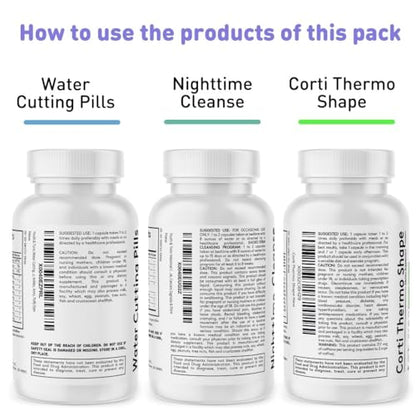 Sculpt Shred Cleanse Detox as 3x Action Diet Pills for Puffiness Belly Bloating & Loss of Waste Youth & TonicBuy Supplements Australia