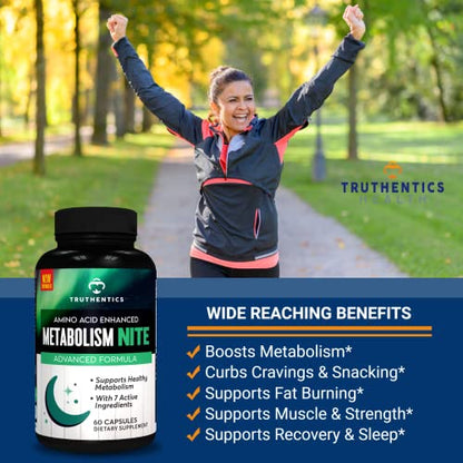TRUTHENTICS Night Metabolism Booster for Men & Women - Night Time Fat Burner TRUTHENTICSBuy Supplements Australia