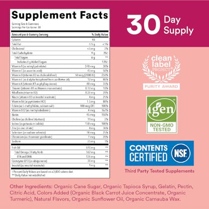 SmartyPants Women's Multivitamin Gummies: Omega 3 Fish Oil (EPA/DHA), Methylfolate SmartyPantsBuy Supplements Australia