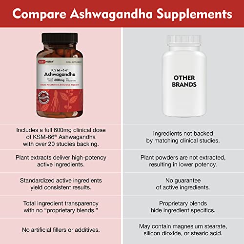 DailyNutra KSM-66 Ashwagandha 600mg Organic Root Extract - High Potency Supplement DailyNutraBuy Supplements Australia