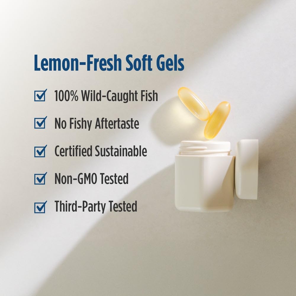 Nordic Naturals ProEPA, Lemon - 180 Soft Gels - 1210 mg Omega-3 - High-Intensity EPA Formula for Healthy Mood, Heart Health & Cellular Function - Non-GMO - 90 Servings Nordic NaturalsBuy Supplements Australia