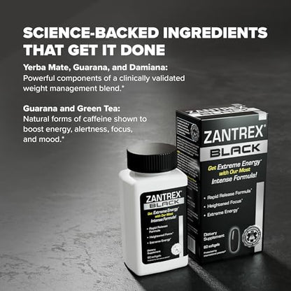 Zantrex Black – Energizing Weight Management Supplement Pills – Clinically Validated ZantrexBuy Supplements Australia