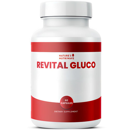 Revital Gluco – Daily Supplement with Vitamin C, Vitamin E, Magnesium, Biotin, Zinc & 10+ Botanical Ingredients – Made in USA, Non-GMO, Stimulant-Free Formula – 60 Caps (30 Servings), 1 Month Supply Nature’s NutriWaveBuy Supplements Australia